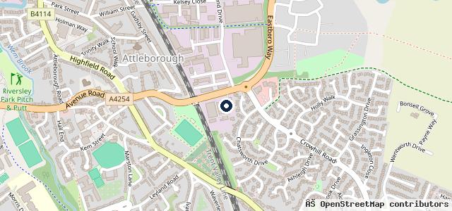 Map showing the location of NAPA Auto Parts (Nuneaton)