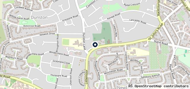 Map showing the location of Newbold M O T Centre
