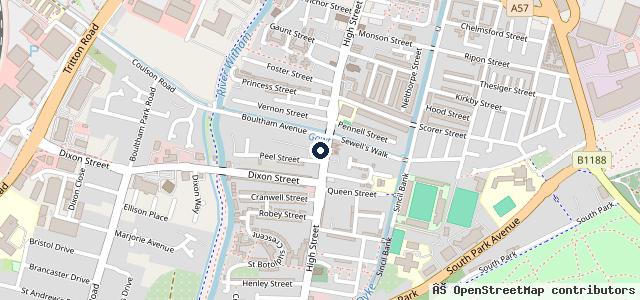 Map showing the location of P C Automotive