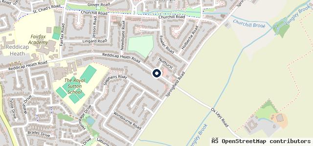 Map showing the location of Reddicap Performance Garage