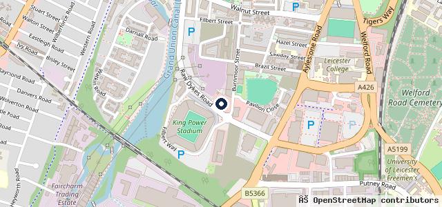 Map showing the location of Vertu Renault Leicester