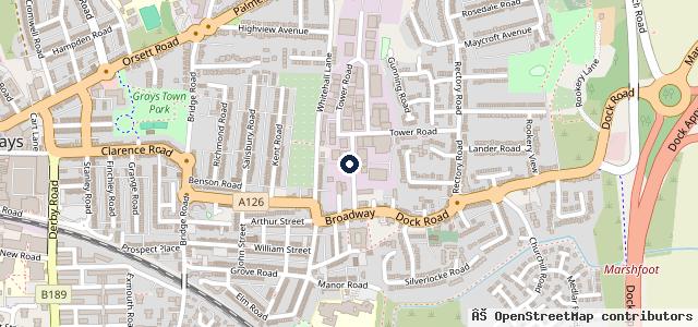 Map showing the location of BL Autos Grays Ltd- Grays Car and Motorbike MOT Centre