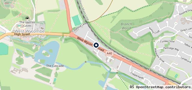 Map showing the location of Pedestal Sales & Service