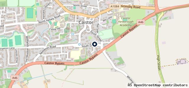 Map showing the location of South Dale Service Station