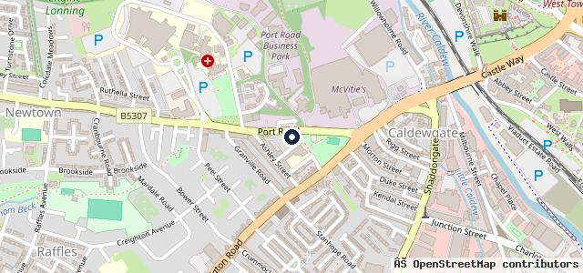 Map showing the location of Port Road Garage Limited