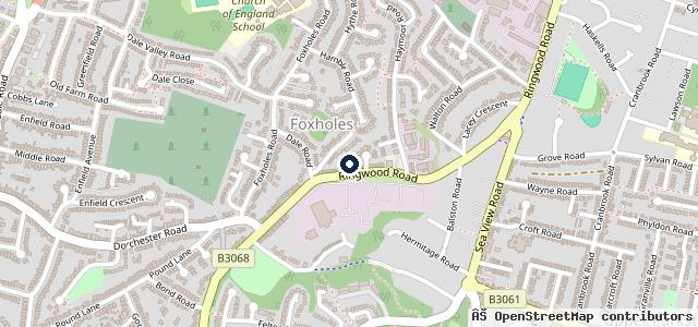 Map showing the location of Pottery Service Station & MOT