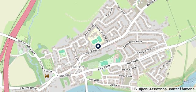 Map showing the location of HiQ Tyres & Autocare Halton