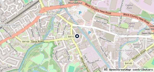 Map showing the location of RandP Repairs | Tipton