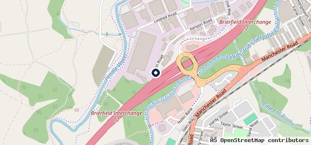 Map showing the location of Reedley Service Centre