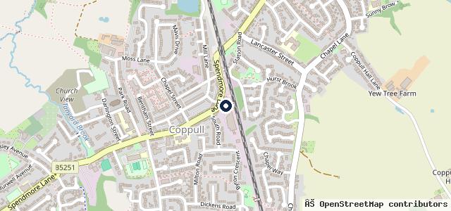 Map showing the location of Robinson & Douglas Garage
