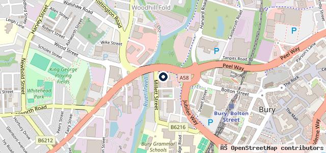 Map showing the location of RRG Toyota Bury