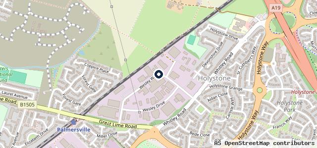 Map showing the location of Thompson Commercials Ltd - Renault Trucks Tyneside