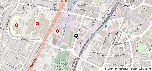 Map showing the location of Saddlers Garage
