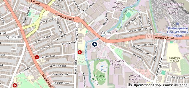 Map showing the location of Sakis Auto Centre