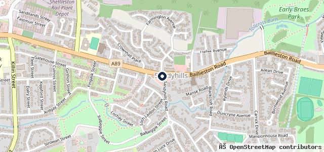 Map showing the location of Sherwood Garage