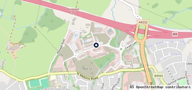 Map showing the location of Mercedes-Benz of Cardiff & Newport