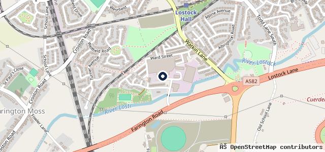 Map showing the location of Sprayfit Preston