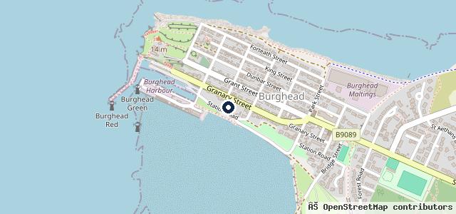 Map showing the location of Station Garage