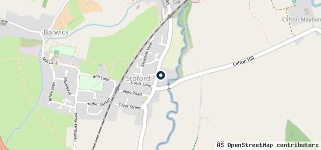 Map showing the location of Stoford Garage
