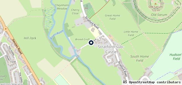 Map showing the location of Stratford Motors