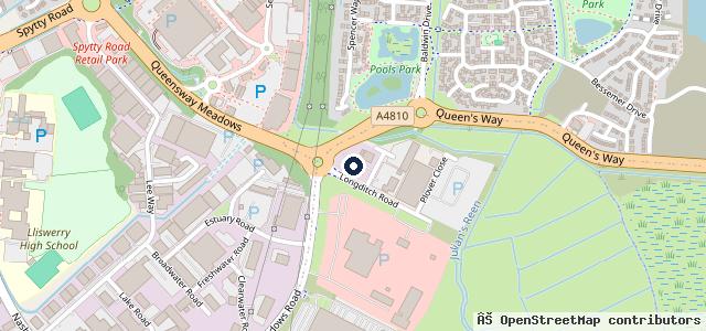 Map showing the location of Sinclair Land Rover Newport