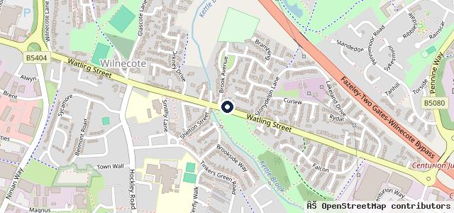 Map showing the location of Tamworth Engines