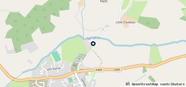 Map showing the location of Tanat Valley Motors