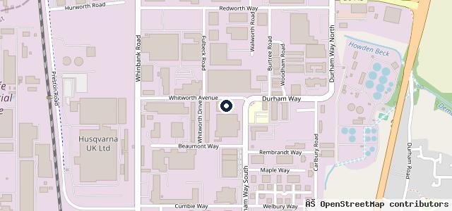 Map showing the location of The Garage