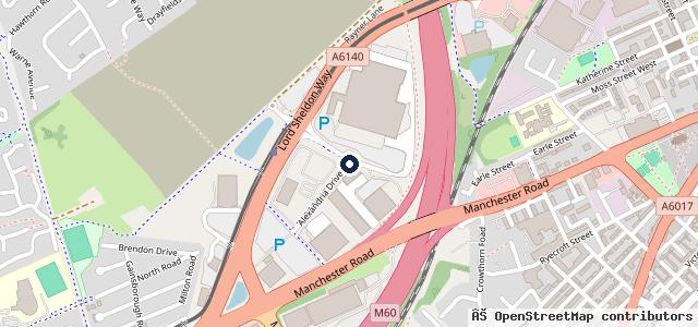 Map showing the location of CarShop Service Centre - Manchester