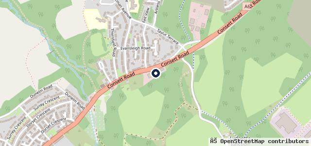 Map showing the location of The Grove Garage
