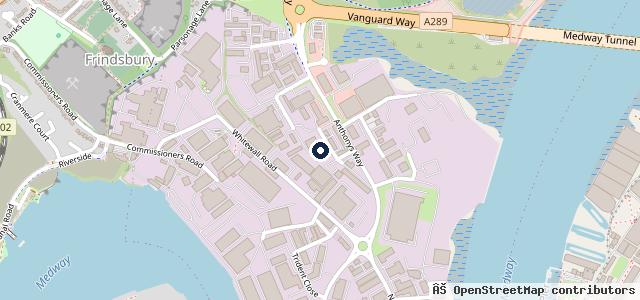 Map showing the location of The Test Centre Rochester