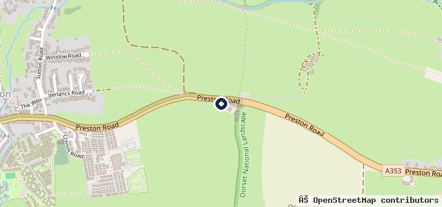 Map showing the location of Top Gear Weymouth