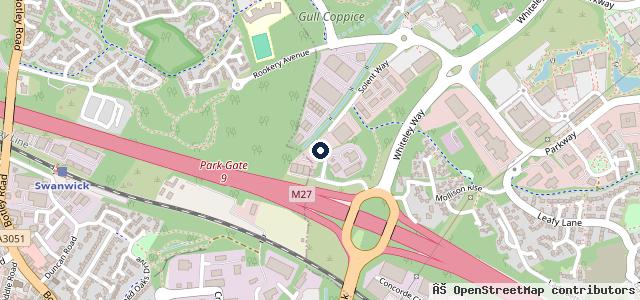 Map showing the location of HiQ Tyres & Autocare Whiteley (Tyreshops)