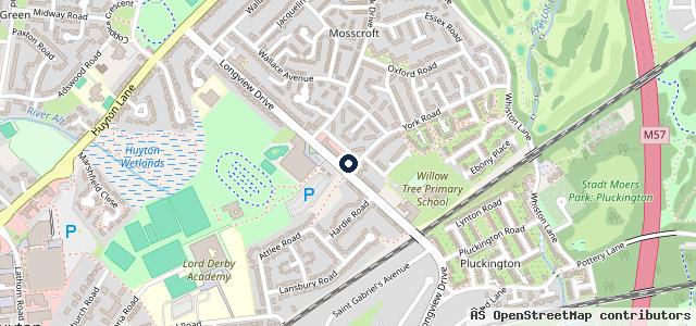 Map showing the location of Uk Super Shine Hand Car Wash