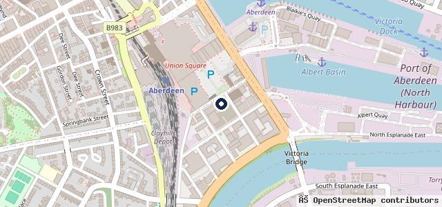 Map showing the location of Union Motors (Aberdeen) Ltd.