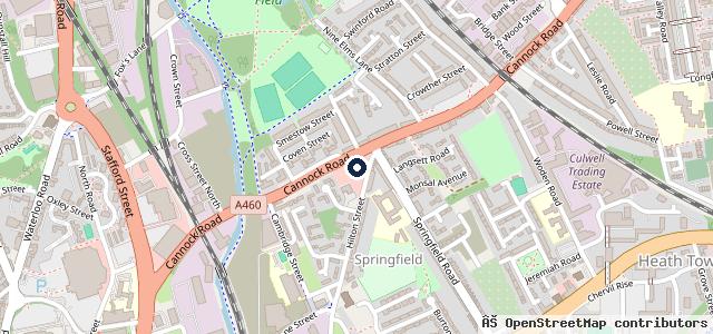 Map showing the location of V12 Sports and Classics Wolverhampton