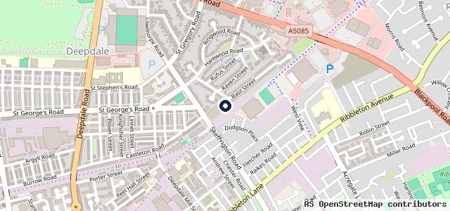 Map showing the location of Vtech's Garage