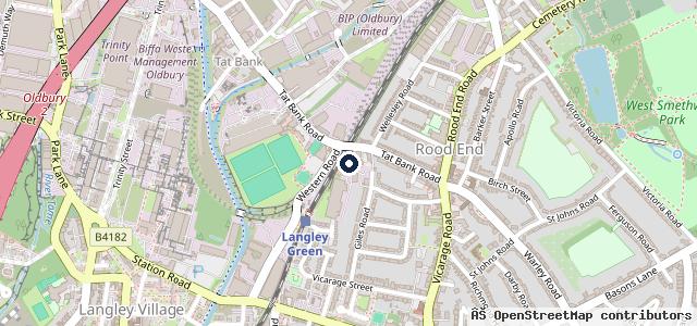 Map showing the location of Oldbury Car Body Repairs