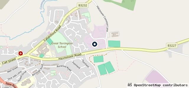 Map showing the location of Waghorns Wheels
