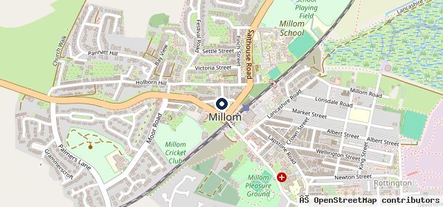 Map showing the location of Whartons Garage