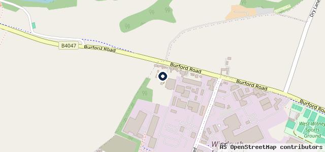 Map showing the location of Windrush Motors