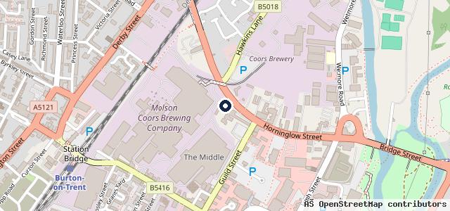 Map showing the location of Bosch Car Service - Burton Motor Workshop