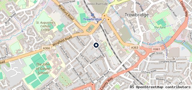 Map showing the location of R & S Motors