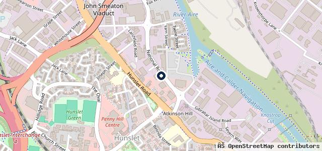 Map showing the location of D. M. Keith Body Shop Leeds
