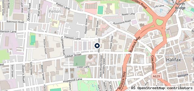 Map showing the location of Halifax Car Care Centre