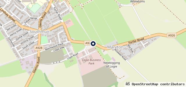 Map showing the location of Glenford