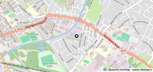 Map showing the location of Wigan Engine Centre Ltd