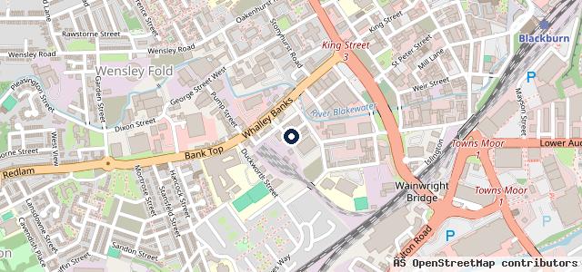 Map showing the location of Blackburn Automotive MOT Centre