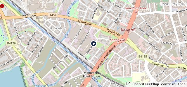 Map showing the location of Apex Autocentres