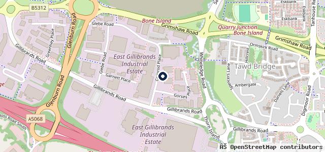 Map showing the location of Lindons Garage